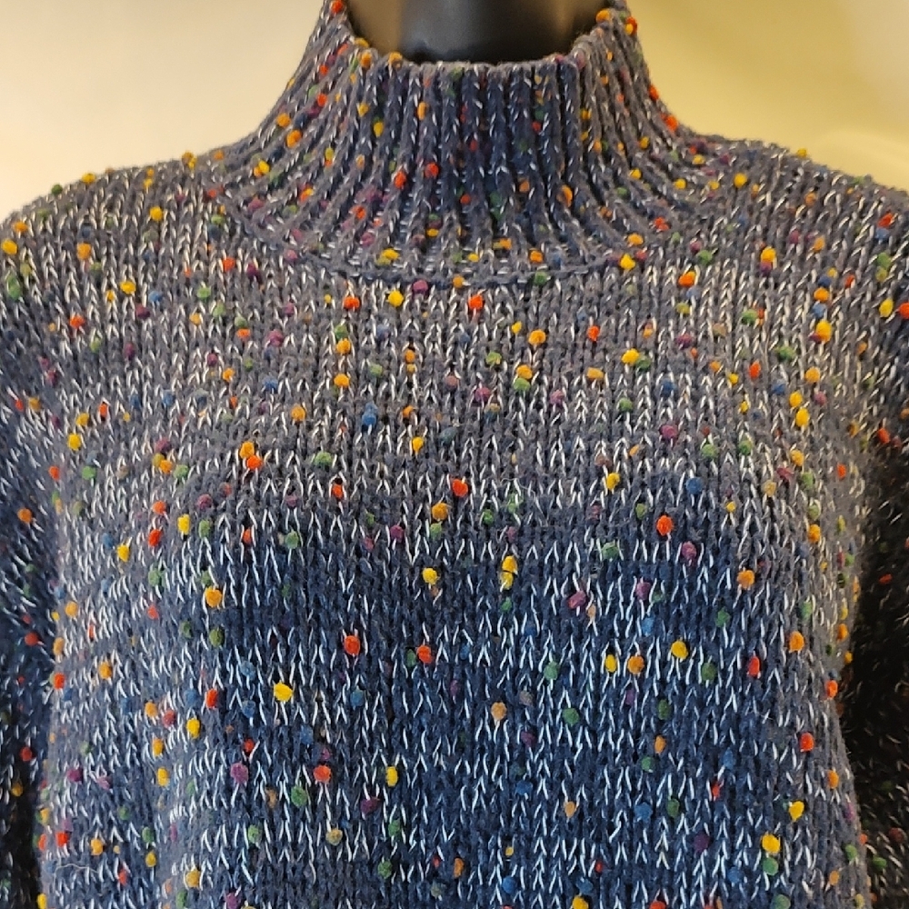 Alya Multicolor Speckled Turtleneck Sweater - Picture 2 of 7